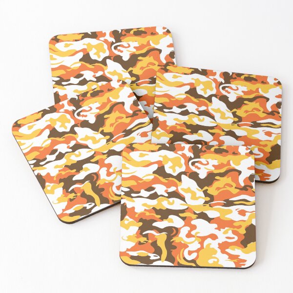 Item preview, Camo Style - Orange Camouflage Pattern designed and sold by rclwow.