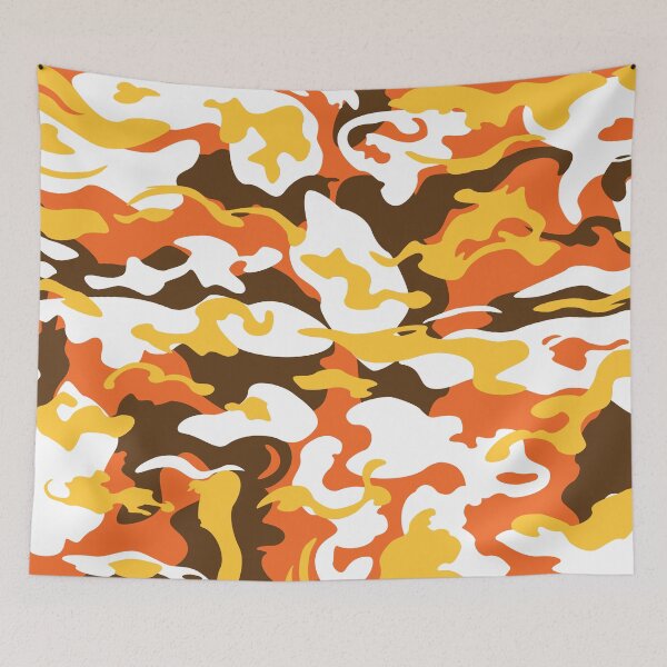Item preview, Camo Style - Orange Camouflage Pattern designed and sold by rclwow.