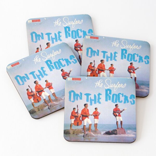 Item preview, The Surfers, On The Rocks, Surf lp, 60's designed and sold by Vintaged.