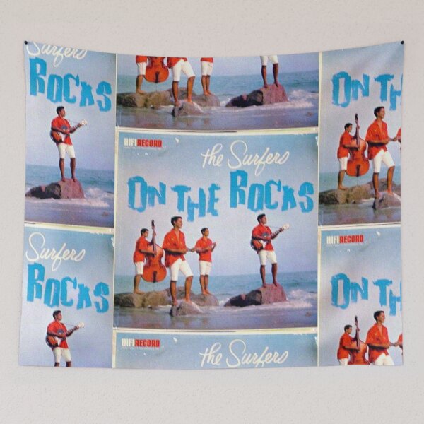 Item preview, The Surfers, On The Rocks, Surf lp, 60's designed and sold by Vintaged.