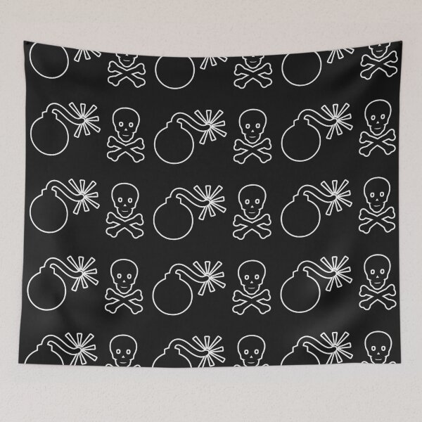 Item preview, Danger Pattern BnW designed and sold by KATKattalestv.