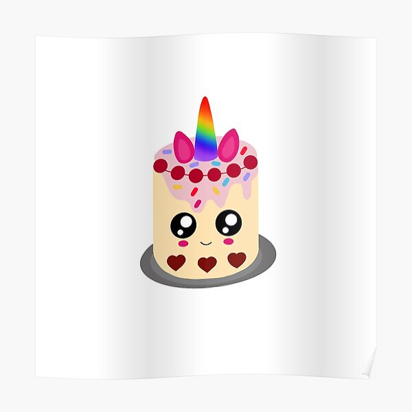 Rainbow Cake Posters Redbubble