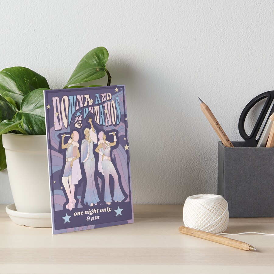 Donna and the Dynamos Concert Poster Art Board Print