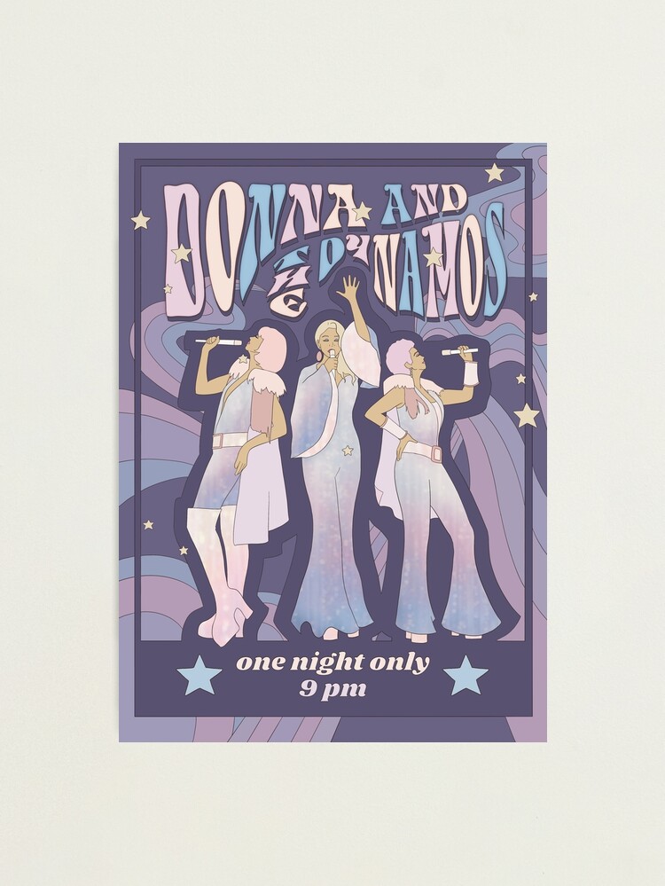 Alternate view of Donna and the Dynamos Concert Poster Photographic Print