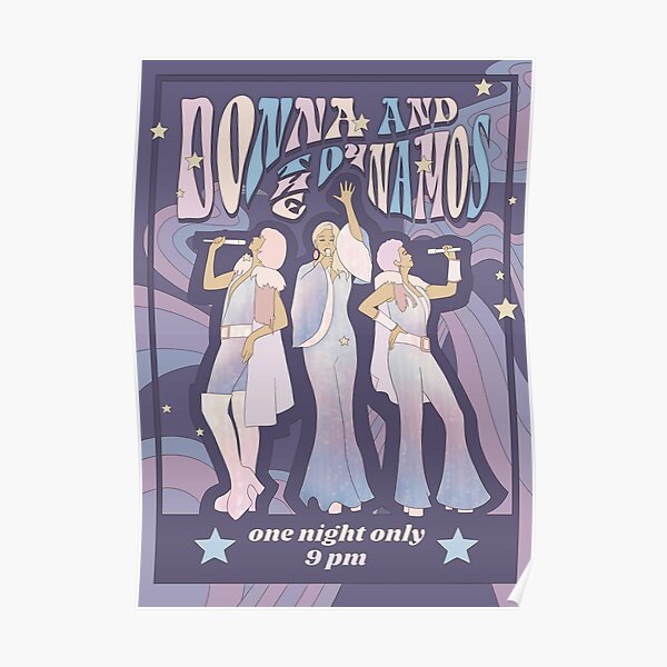 Donna and the Dynamos Concert Poster Poster