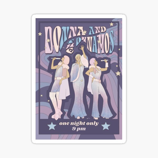 Donna and the Dynamos Concert Poster Sticker