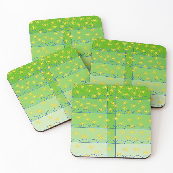 Item preview, Stars on Green designed and sold by artfulnotebook.