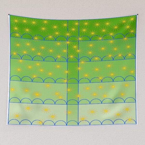 Item preview, Stars on Green designed and sold by artfulnotebook.