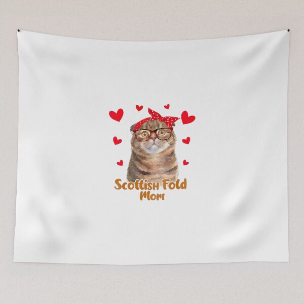 Item preview, Scottish Fold Mom Valentines Day Cat Mom Mother Day Women designed and sold by DoreskyDavid.