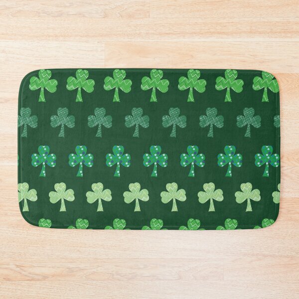 Item preview, Rows of pattern filled Shamrocks, Saint Patrick's Day designed and sold by Meg M Studio.