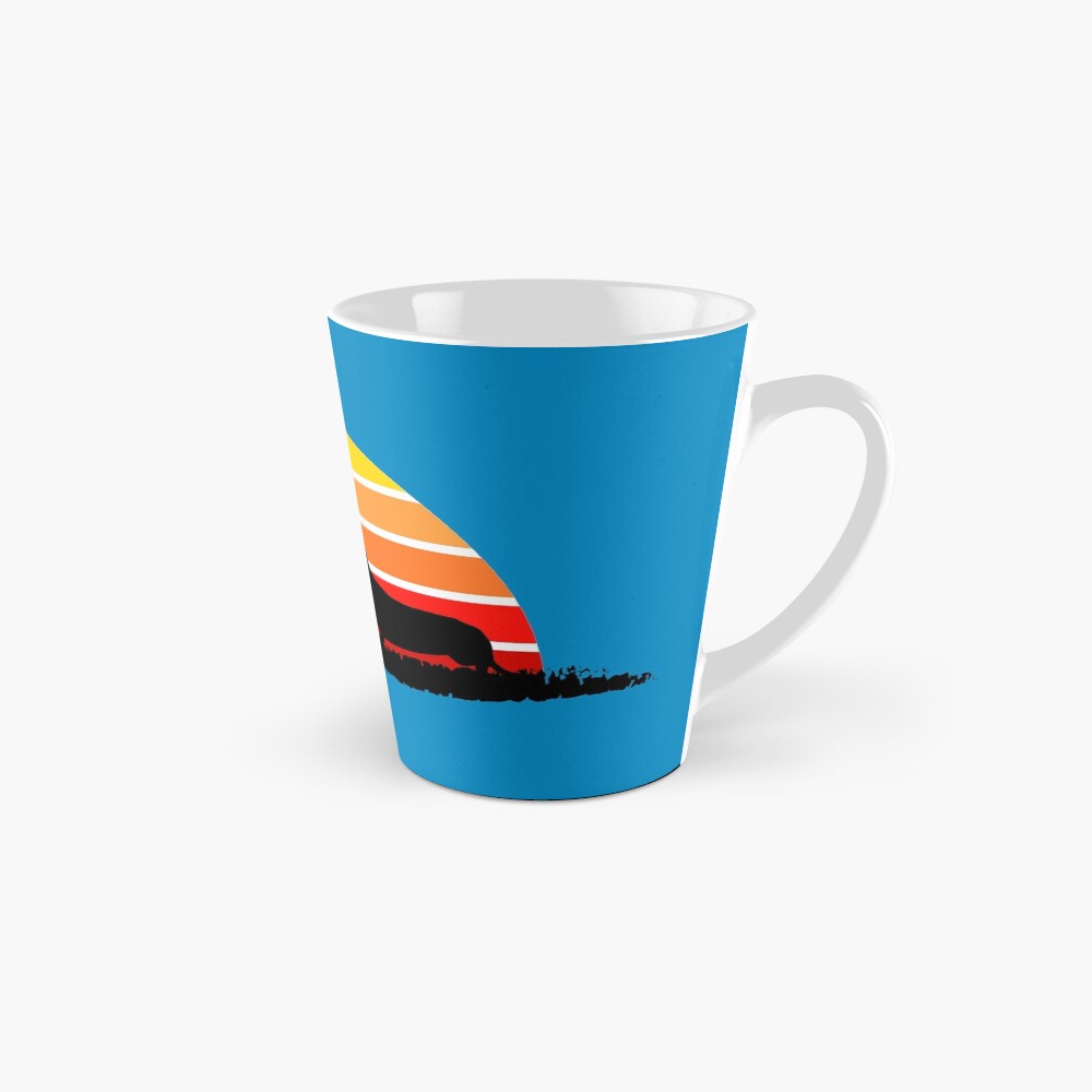 Dachshund on Sunset Beach Tall Mug