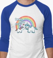 Best Unicorn Dad Men's Baseball ¾ T-Shirt