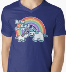 Best Unicorn Dad Men's V-Neck T-Shirt