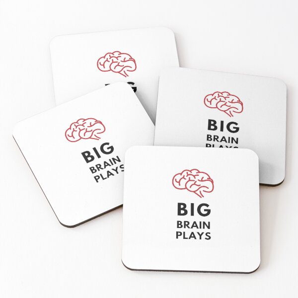 Item preview, Big Brain Plays Gamer Graphic (red and black) designed and sold by Kiloman 141.