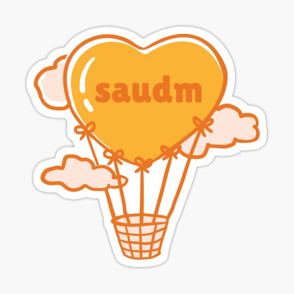 SAUDM Heart Shaped Hot Air Balloon Sticker