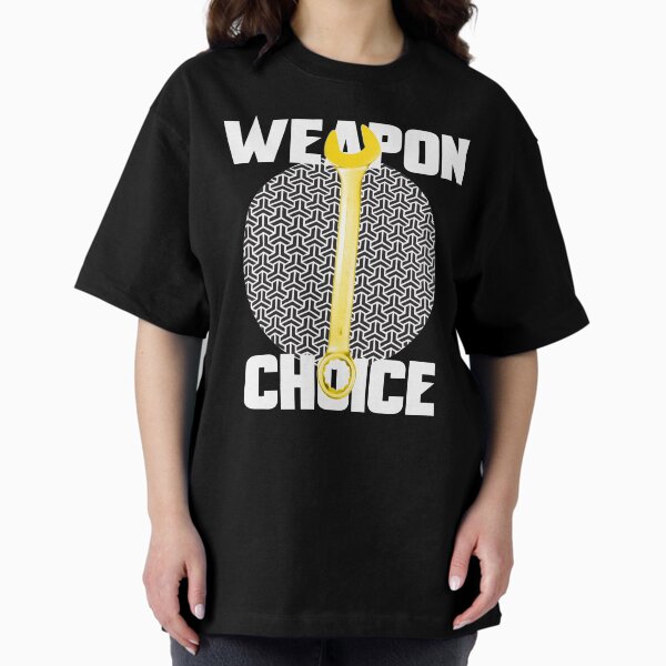 Mechanic T-shirt Weaapon of Choice Oversized T-Shirt