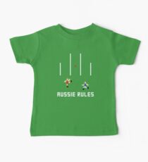 Aussie Rules Pixel Baby Tee