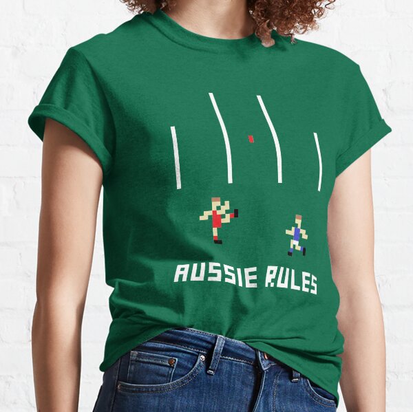 Aussie Rules Pixel Classic T-Shirt