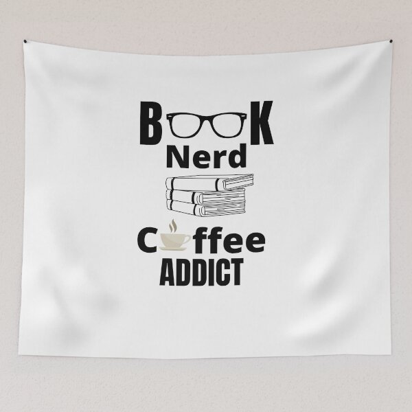 Item preview, Book Nerd Coffee Addict Glasses And Coffee Mug t-shirt designed and sold by Calebchc.