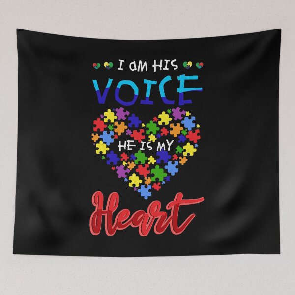 Item preview, I Am His Voice He Is My Heart designed and sold by BaseStore.