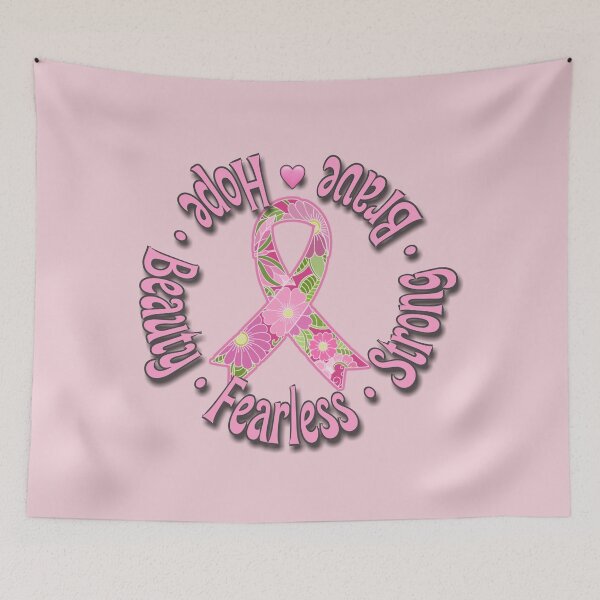 Item preview, Floral Pink Breast Cancer Awareness Ribbon designed and sold by Alondra.