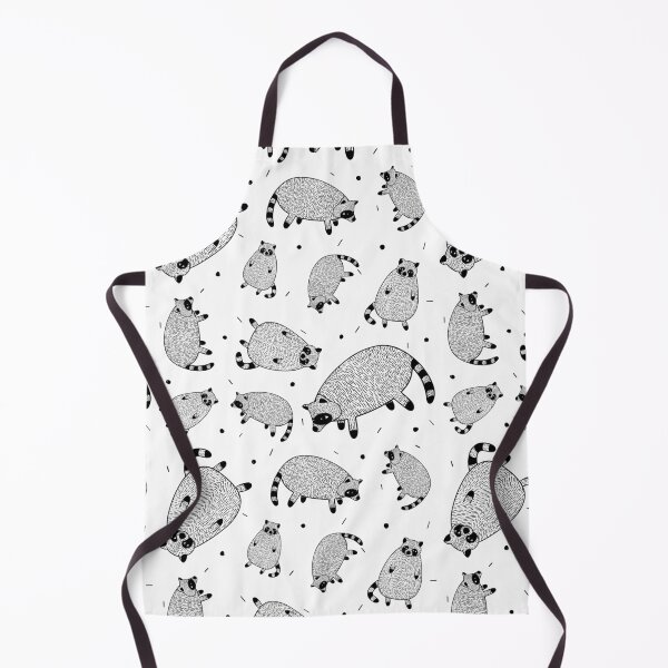 Item preview, Little Racoon Pattern B&W designed and sold by htimagery.