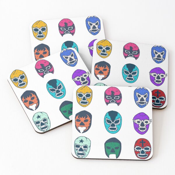 Item preview, Luchador Sticker Pack and Pattern designed and sold by GroovyRaffRaff.