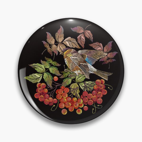 Item preview, Titmouse and ash berry designed and sold by matrioshka.