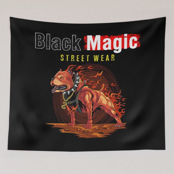 Item preview, Black Magic Street Wear Hell Fire Dog designed and sold by darknessjeff86.