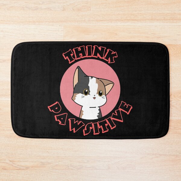 Item preview, Think Pawsitive Cute Cat Think Positive designed and sold by JustSayingGifts.