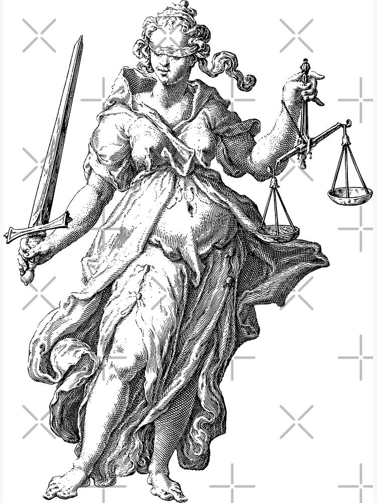 Painting, Lady Justice, Drawing, Criminal Justice, Law, Measuring Scales,  Symbol, Black And White transparent background PNG clipart | HiClipart