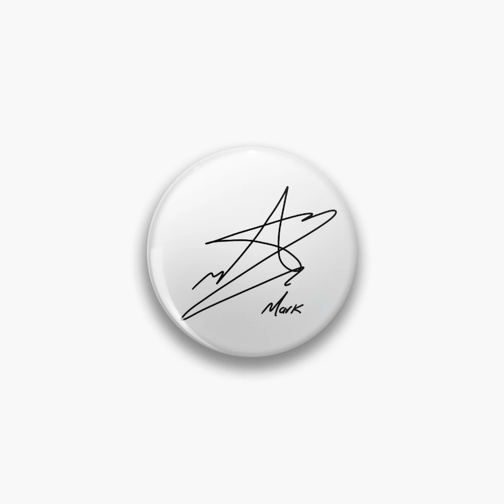 NCTマーク　直筆サイン入りネームバッジ Mark Lee Signature - NCT