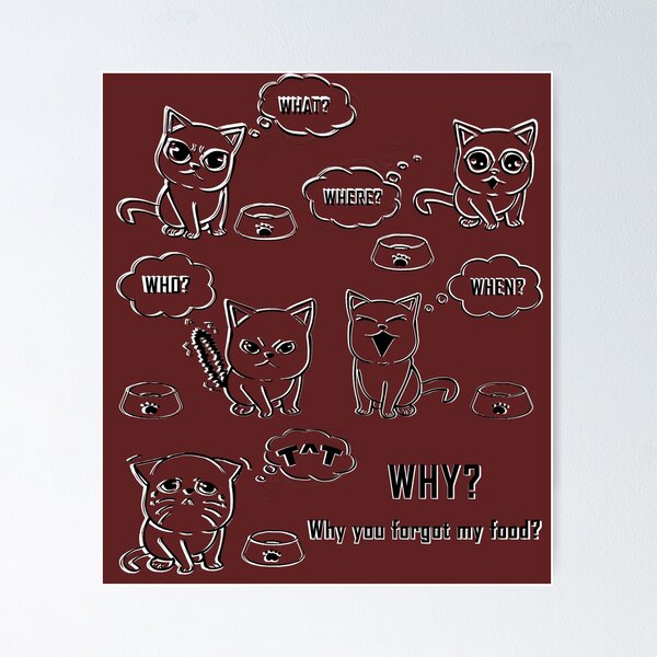 Item preview, why you forgot my food Shirt - cat lover  designed and sold by KNSshop.