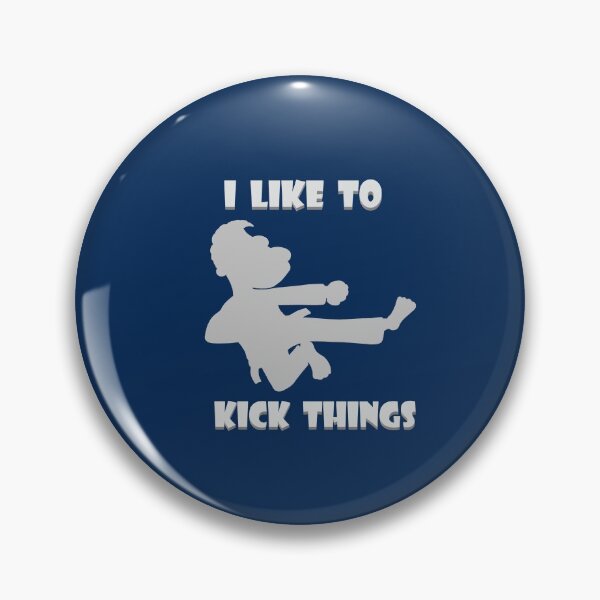 Item preview, I Like to Kick Things grey designed and sold by KJKlassiks.