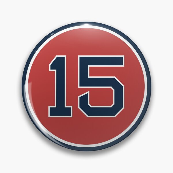 Artikelvorschau, Dustin Pedroia #15 Jersey Number entworfen und verkauft von StickBall.