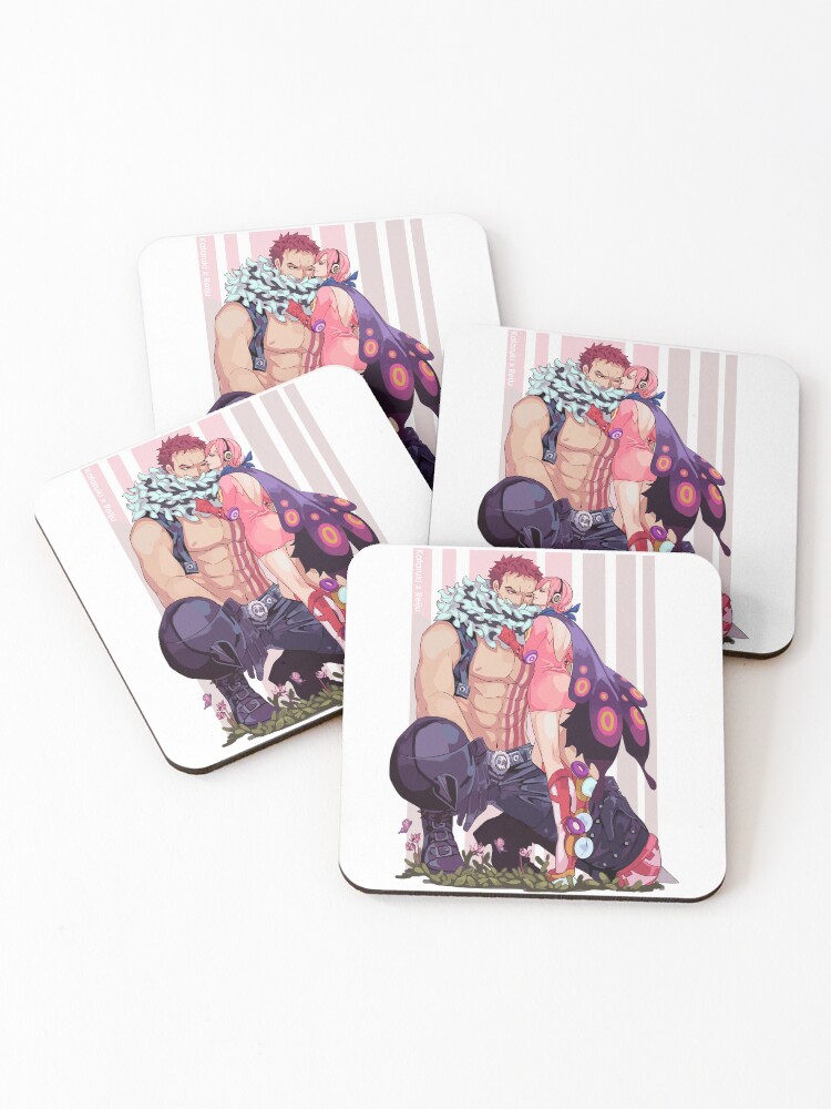 Charlotte Katakuri  Coasters (Set of 4) for Sale by Genjitsu-Art