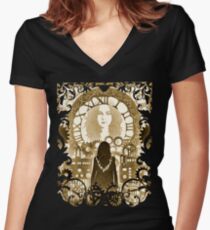 The Future Will Be A Wondrous Place Women's Fitted V-Neck T-Shirt