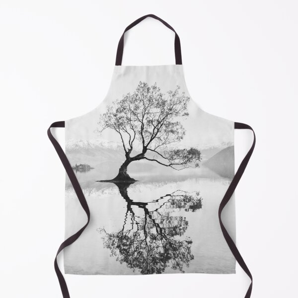 Item preview, Wanaka Tree New Zealand Landscape Black And White designed and sold by ind3finite.