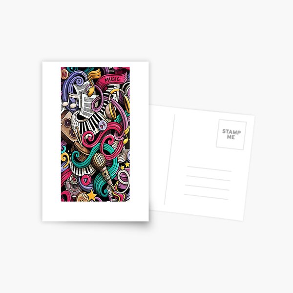 Item preview, Colourful doodle art designed and sold by getyourvibeon.