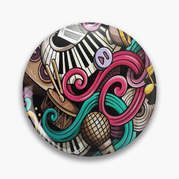Item preview, Colourful doodle art designed and sold by getyourvibeon.