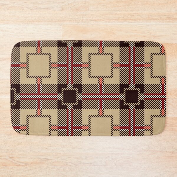 Item preview, Black, beige, red, white Pattern designed and sold by DrakeDuck.