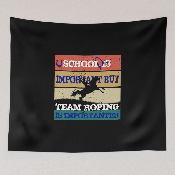 Item preview, Vintage School Is Important But Team Roping Is Importanter Cowboys T-Shirt designed and sold by taogiauco.