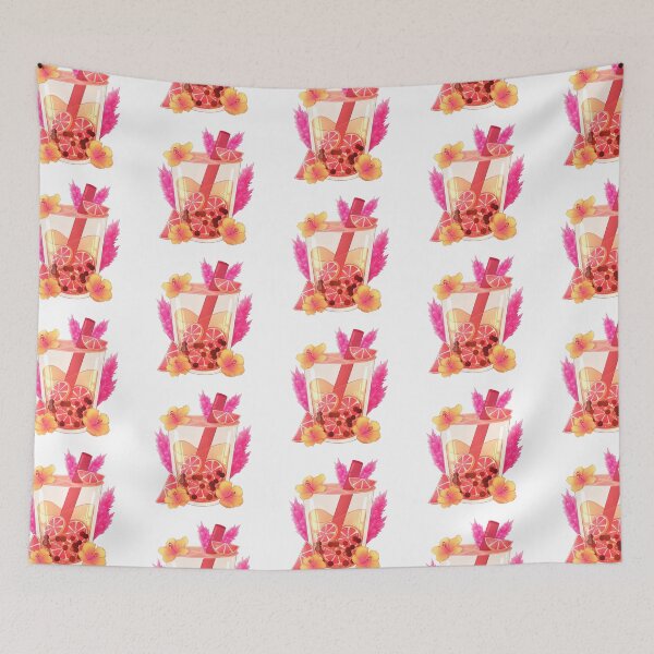 Item preview, Tropical Fruit Boba Tea designed and sold by averiillustrate.