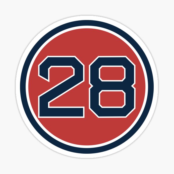 JD Martinez #28 Jersey Number Sticker for Sale by StickBall