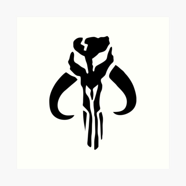 Mandalorian Skull Stencil