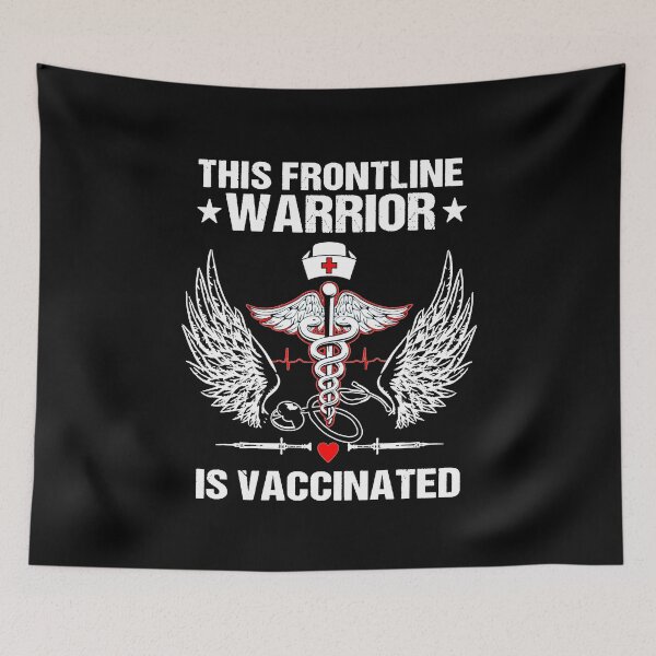 Item preview, This frontline warrior is vaccinated designed and sold by boyerhayes.