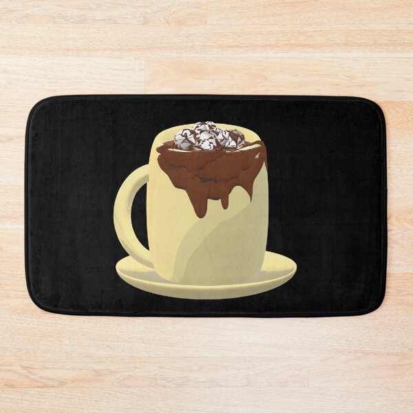 Item preview, Mug of Hot Chocolate with Marshmallows and Chocolate Drizzles. (Black Background) designed and sold by ArtByLM.