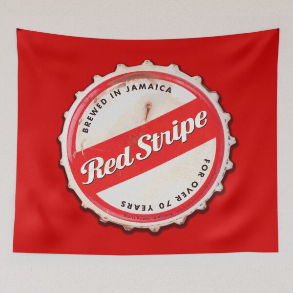 Item preview, Red Stripe Bottle Cap designed and sold by mimarumble.