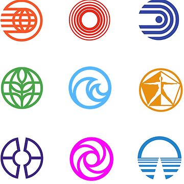 Artwork thumbnail, Epcot Center Pavilion Logo Stickers by blackbelt0400