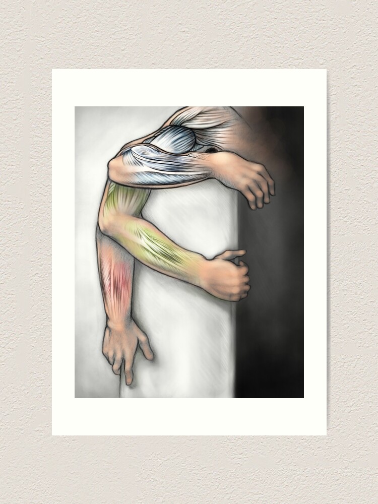 Arm Muskel Anatomie In Bewegung Kunstdruck Von Stanleyillust Redbubble